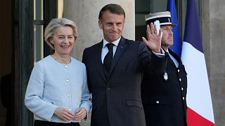Macron, EU chief Von der Leyen meet in Paris