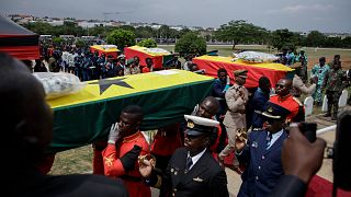 Ghana holds state funeral for 8 helicopter crash victims