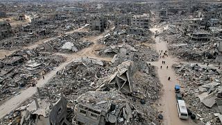 Dead and wounded Palestinians taken to hospitals after Gaza strike