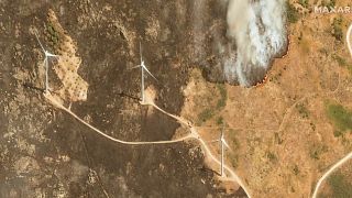 Firefighters struggle to contain blazes in northern and central Portugal