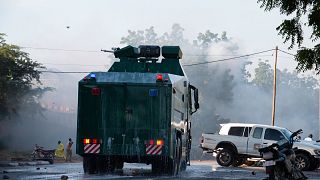 Arson attack on governing party office as election tentions mount in Cameroon