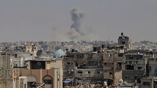 Airstrike destroys Gaza tents as Israel readies new operation