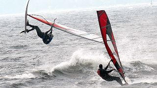 Windsurf freestyle World Cup concludes early in windy Fuerteventura